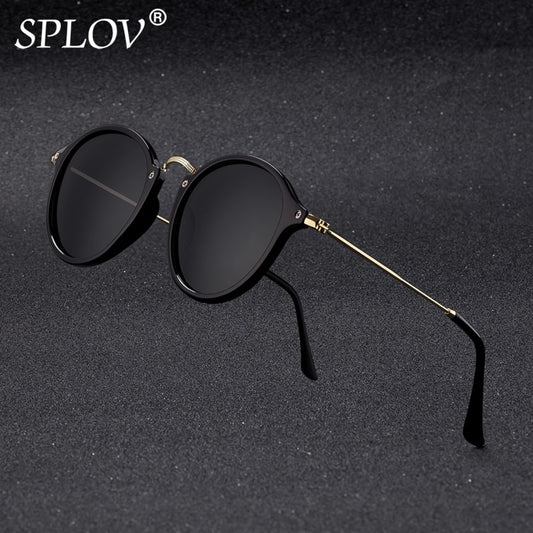 Unisex Round Sunglasses coating Retro Brand Designer Sunglasses Vintage mirrored glasses