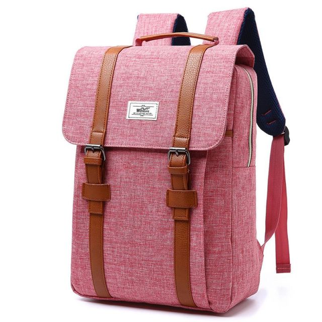 Men Women Canvas Backpacks School Bags for Teenagers Boys Girls Large Capacity Laptop Backpack