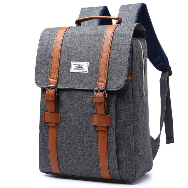 Men Women Canvas Backpacks School Bags for Teenagers Boys Girls Large Capacity Laptop Backpack