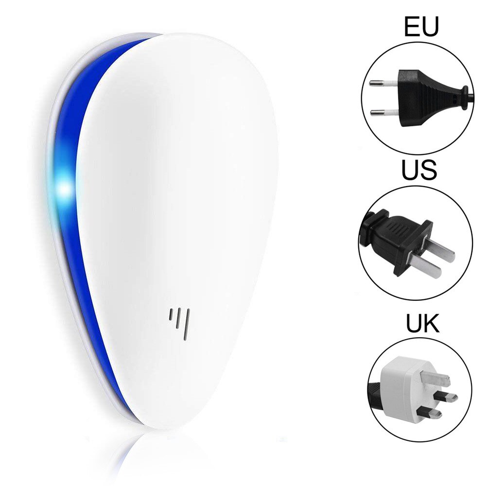 Ultrasonic Pest Repeller Mosquito Killer Electronic Repellent Anti Rodent Mice Cockroach Rat Spider Insect