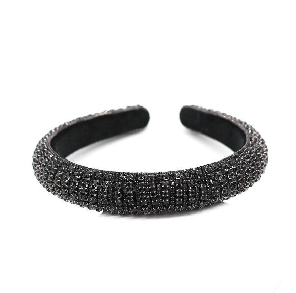 Baroque Full Crystal Hair Bands For Women Lady Luxury Shiny Padded Diamond Headband Hair Hoop Fashion Hair Accessories