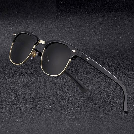 Semi Rimless Polarized Sunglasses Unisex Brand Designer Half Frame Sun Glasses Classic Oculos De Sol UV400