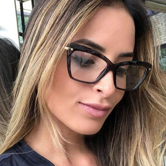 VIVIBEE Women Cat Eye Anti Blue Light Glasses Trending Cateye Black Frame Blue Light Blocking Computer Female Eyeglasses