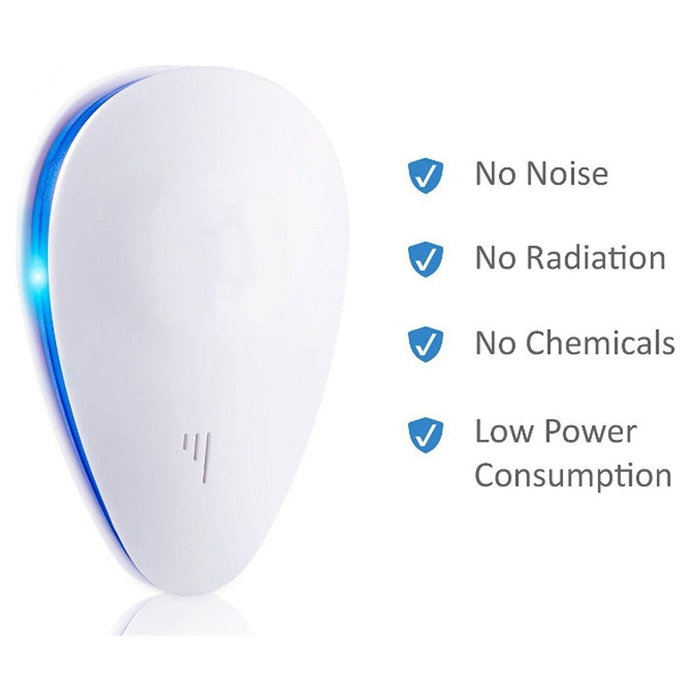 Ultrasonic Pest Repeller Mosquito Killer Electronic Repellent Anti Rodent Mice Cockroach Rat Spider Insect