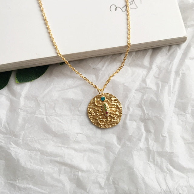 Artilady 12 Zodiac Necklace Pendant necklace Gold Constellation Necklace for Women Jewelry Party Gift