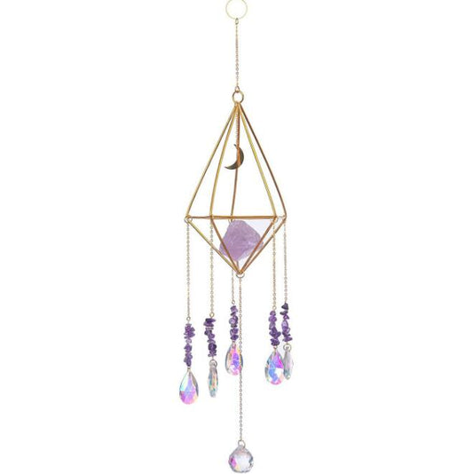 Handmade Rainbow Crystal Suncatcher , Prism Sunshade,, Window Ornament, Home Decor