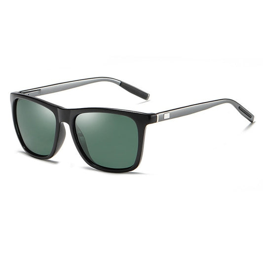 Unisex Polarized Sunglasses Square Frame Aluminum Magnesium Sun Glasses