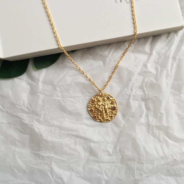 Artilady 12 Zodiac Necklace Pendant necklace Gold Constellation Necklace for Women Jewelry Party Gift